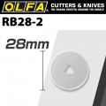 OLFA BLADES ROTARY RB28-2 2/PACK 28MM